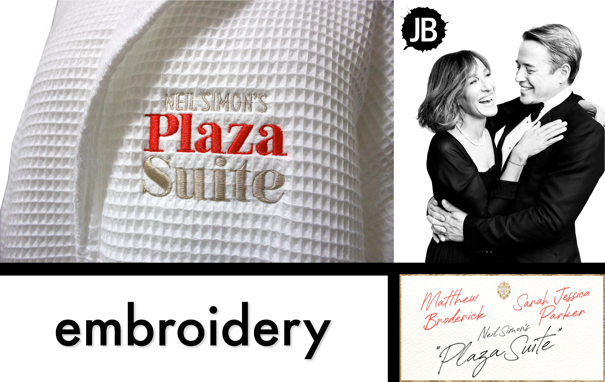 Custom robe embroidery by JB Screen Printing and Embroidery in New York City