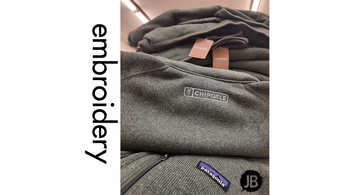 Outerwear embroidery example 12